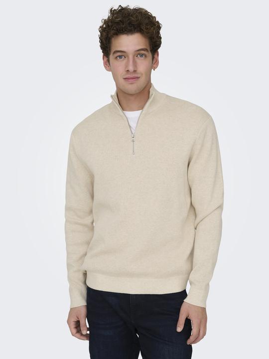 Produktbild Only & Sons Onsting Life Reg Half Zip Knit Noos (L)