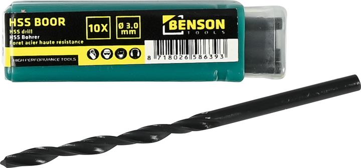 Image du produit Benson Foret acier haute résistance 3,0 mm 10 pcs (3.0 mm)