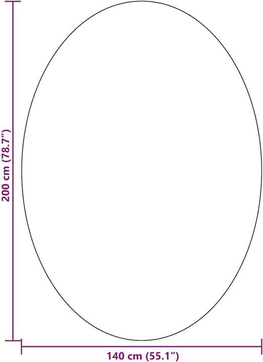 Produktbild vidaXL Polyester Teppich (200 x 140 cm)