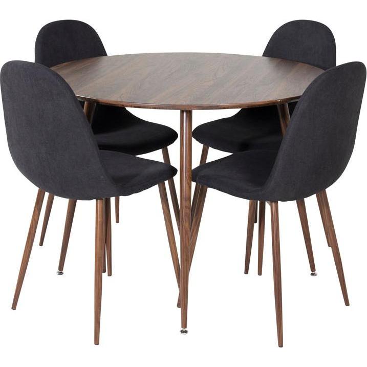 Ebuy24, Esstisch, Essgruppe Plaza 27 (5-teilig) (L100 x T100 x H75 cm)