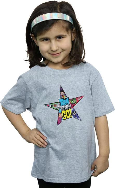 Image du produit - T-shirt TEEN TITANS GO STAR LOGO - Fille (152, 158)