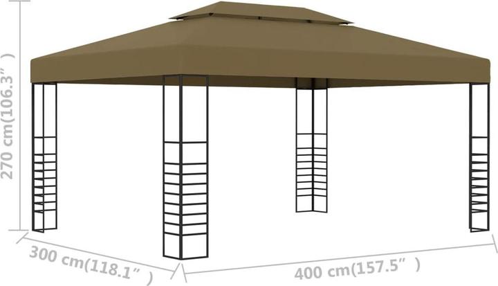 Produktbild vidaXL Partyzelt (300 cm, 400 cm)