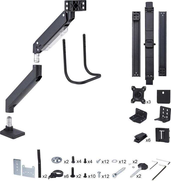 Produktbild StarTech Triple Monitor Desk Mount - (Tisch, 27")