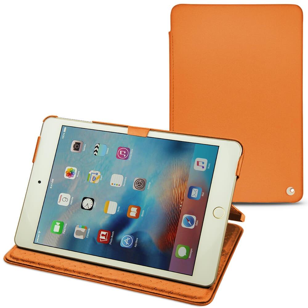 Noreve Lederschutzhülle horizontal (IPad Mini 4), Tablet Hülle, Orange