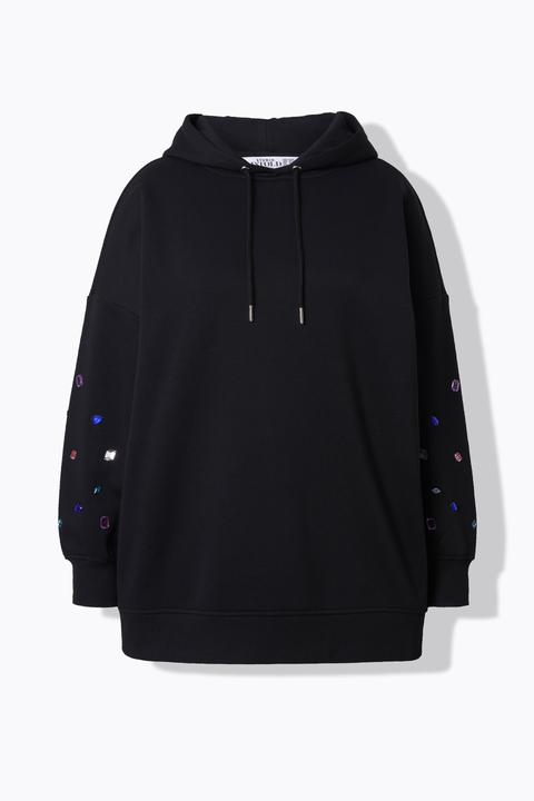 Produktbild Studio Untold Hoodie, extra oversized, Kapuze, Ziersteinchen (54)