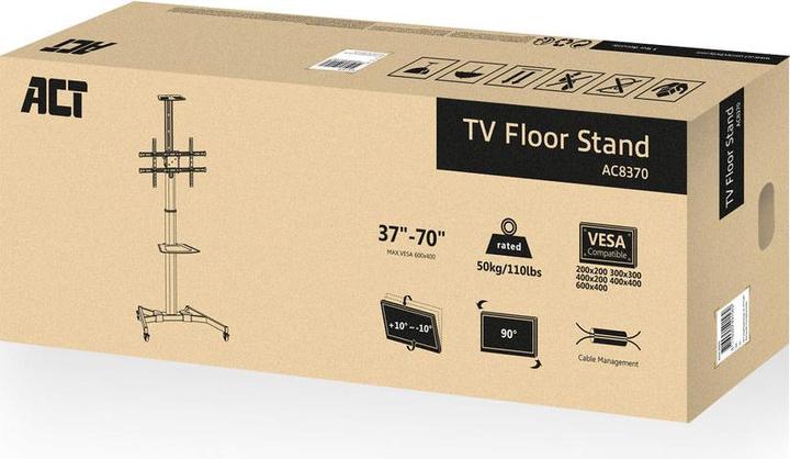 Immagine prodotto Supporto da pavimento per TV e monitor, fino a 70", VESA (70", 50 kg)