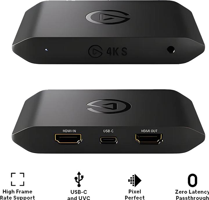 Image du produit Elgato Game Capture 4K S (PC, PS5, Xbox Series S, Xbox Series X, Switch 2, Mac)