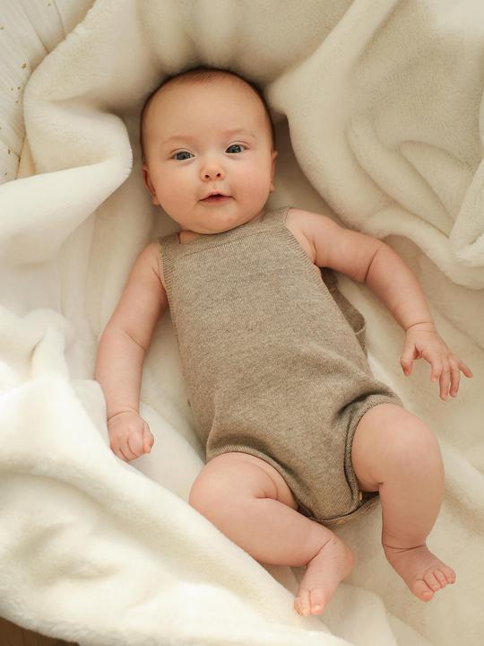 Actual product image Envie de Fraise Baby Strick-Einteiler aus Merino und Kaschmir (56)