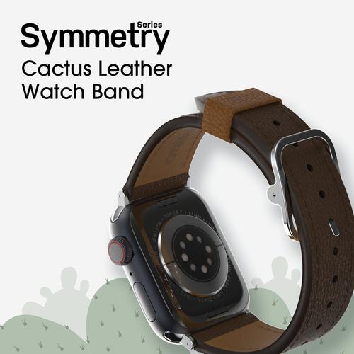 Produktbild OtterBox Symmetry Cactus Leather Watch Band für Apple Watch 9/8/7 41mm (38 mm, 40 mm, 41 mm, Veganes Leder)