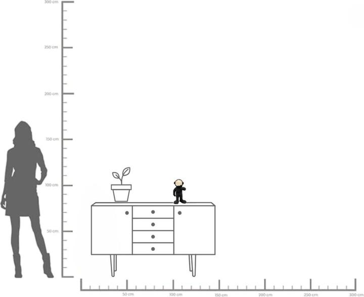 Immagine prodotto Kare Design Figura Deco Welcome Astronaut Nero 27 cm (20 x 22 x 33 cm)