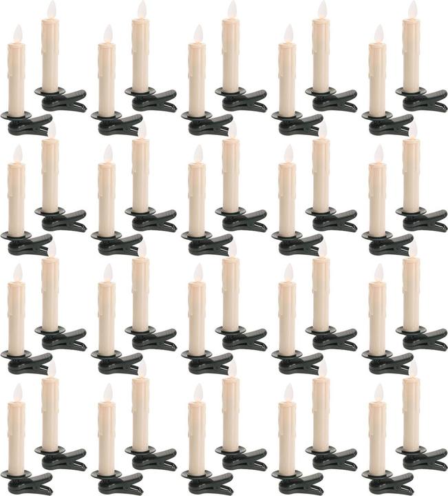 Immagine prodotto ProGarden Candele LED per albero di Natale con telecomando, funzione timer, set da 40 (40 x)