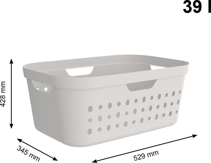 Actual product image Rotho Set of 3 laundry baskets Jona 39l