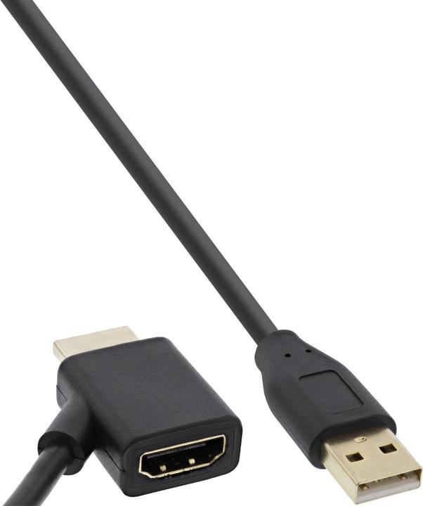 Actual product image InLine HDMI-Adapter (USB-A, HDMI, 50 cm)