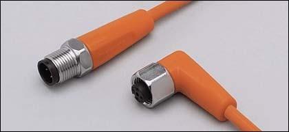 Actual product image IFM Connecting cable ger/gew. M12 3p gold-plated EVT033 - Cable - 10 m