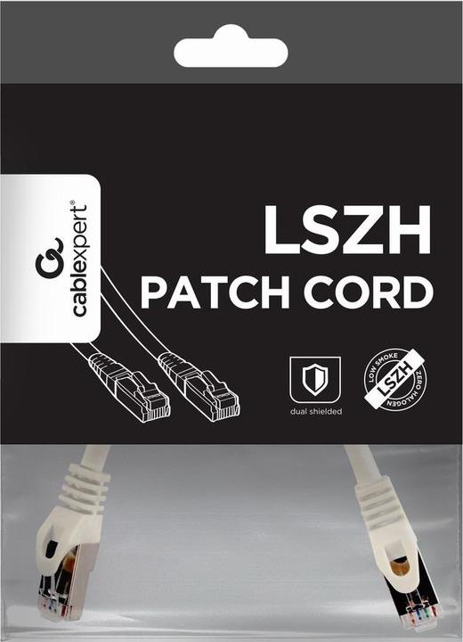 Image du produit Gembird PP6A-LSZHCU-W-0.25M cordon de brassage (S/FTP, CAT6a, 0.25 m)