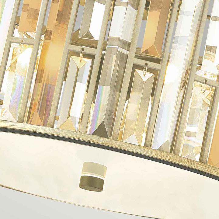 Image du produit Elstead Lighting Gemma plafonnier E27 triple feuille d'argent (E27)