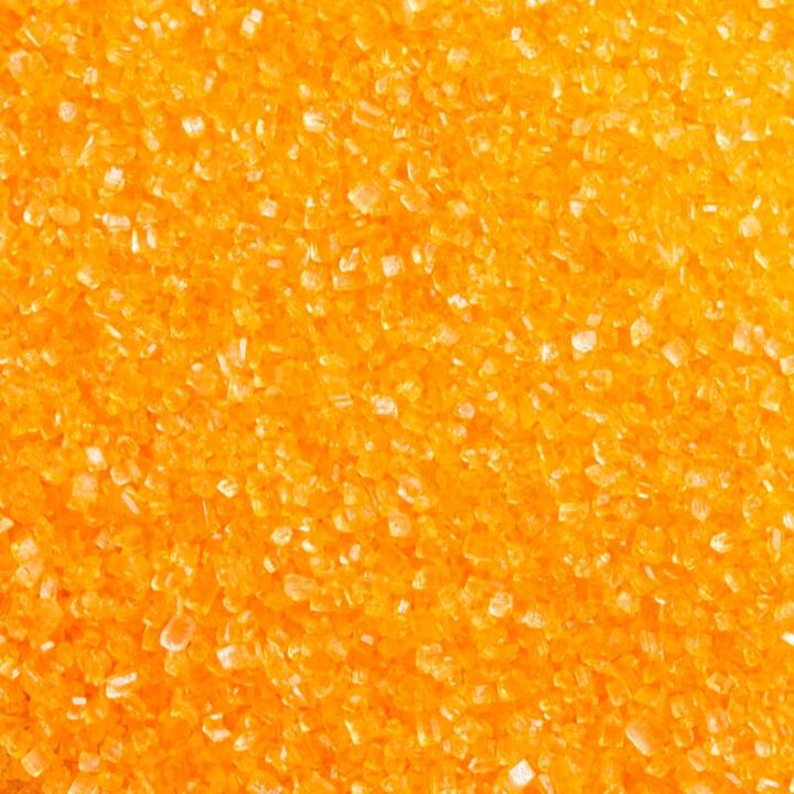 Actual product image Decora Sugar crystals - Orange (100g) (1 pcs.)