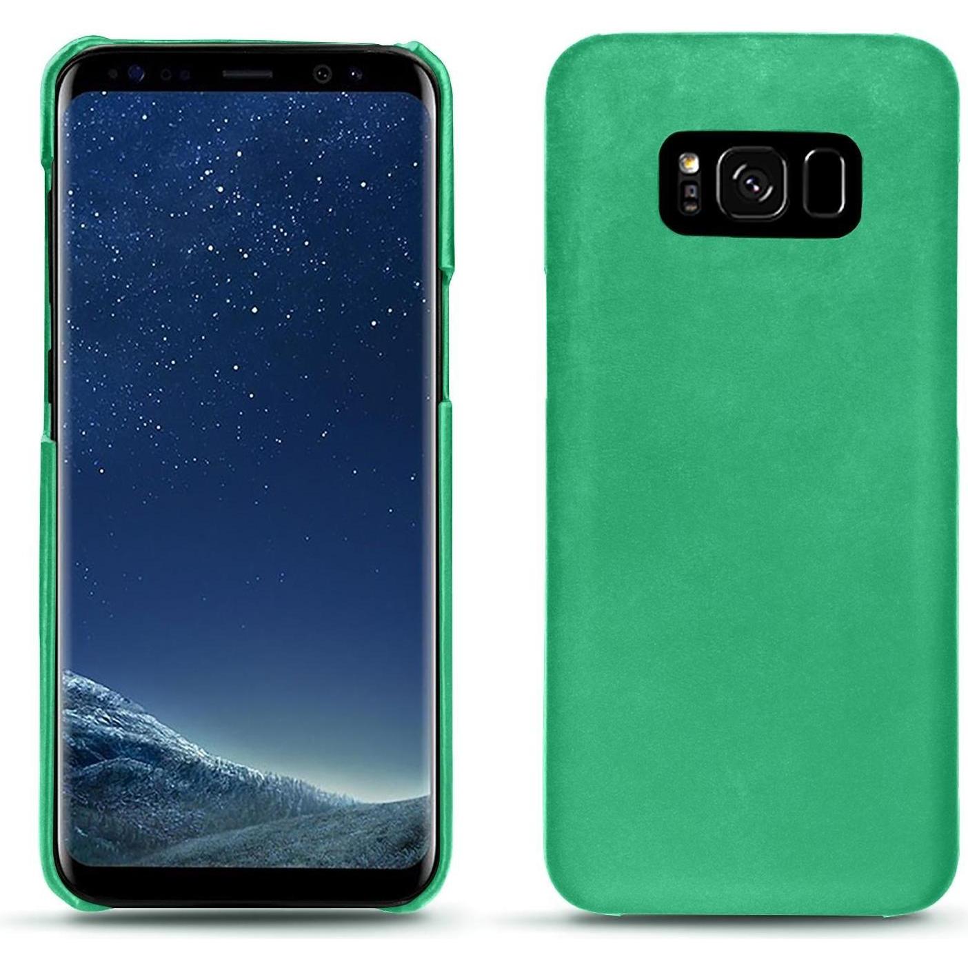 Noreve Lederschutzhülle (Samsung Galaxy S8+), Smartphone Hülle, Grün