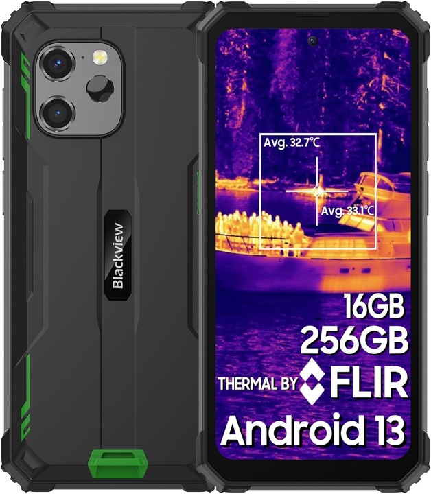 Produktbild Blackview BV8900 (256 GB, Grün, 6.50", Dual SIM, 5 Mpx, 4G)