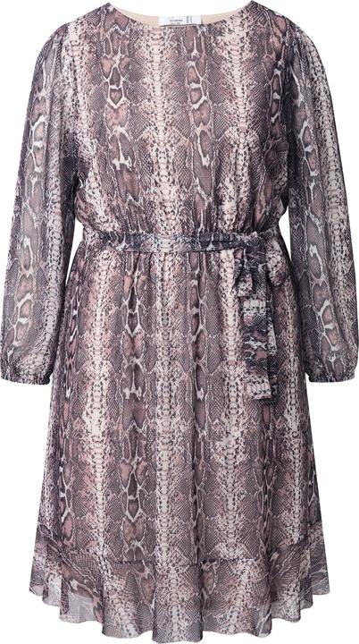 Produktbild Miamoda Meshkleid, A-Linie, Schlangenmuster, Jersey-Unterkleid (44)