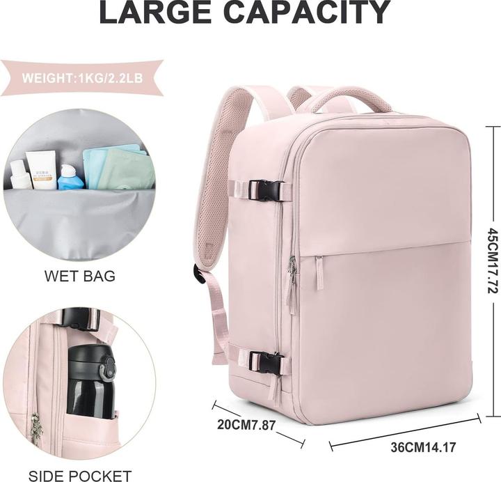 Produktbild Only-Bags.Store Reiserucksack Handgepäck Flugzeug Rucksack für Flugzeug Handgepäck wasserdicht Laptop