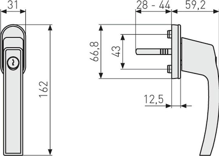 Produktbild Abus FG210 W B/SB