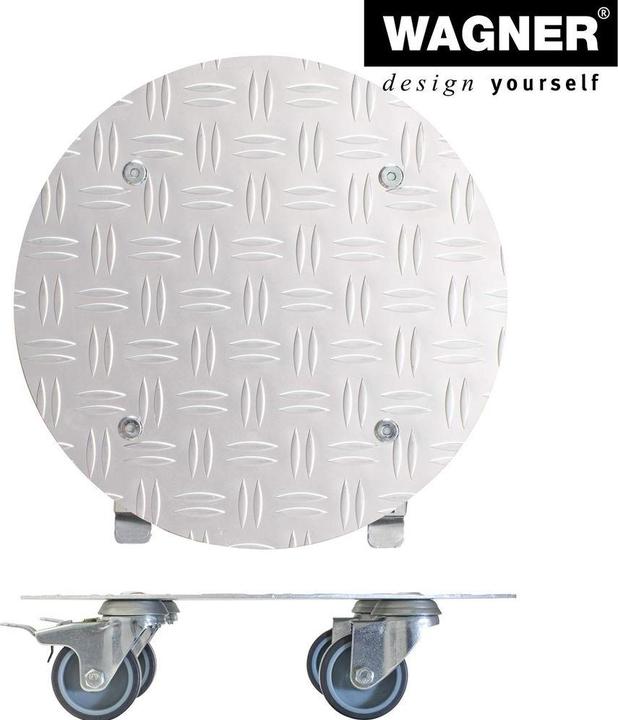 Image du produit Wagner System Chariot d'installation, aluminium, charge max. 150 kg, Ø 300 mm.