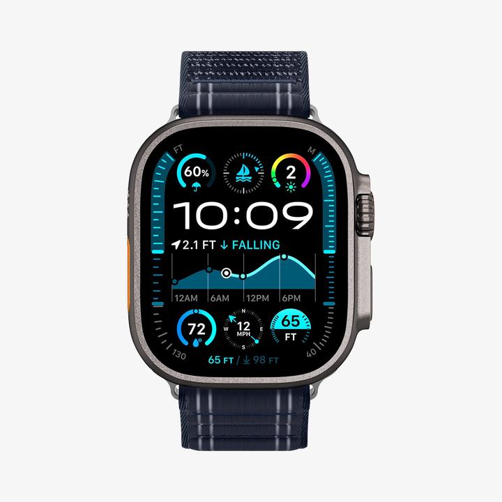 Actual product image Spigen WBF0 Apple Watch (44/45mm) / Watch 10/11 (46mm) / Ultra (49mm) Band Navy (Fabric, Nylon, Plastic)