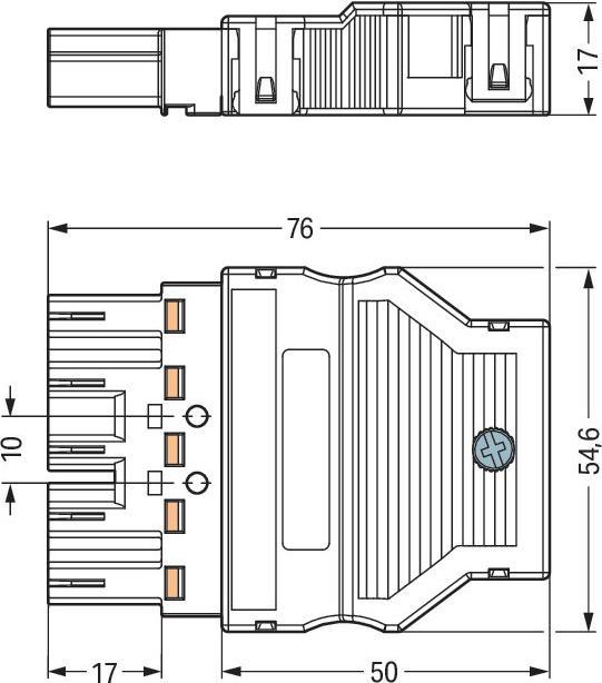 Produktbild Wago Netz-Steckverbinder WINSTA MID
