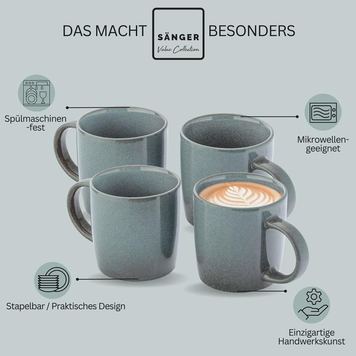 Produktbild Sänger Geschirr Kaffeebecher Set (400 ml, 6x)
