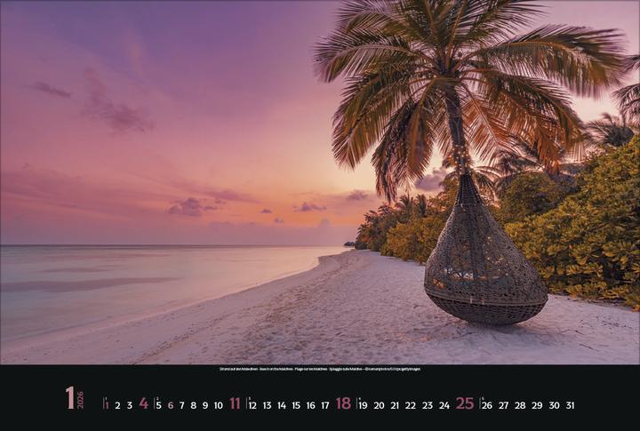 Image du produit Verlag Bildkalender Trauminseln 2026, Papierformat: Kein