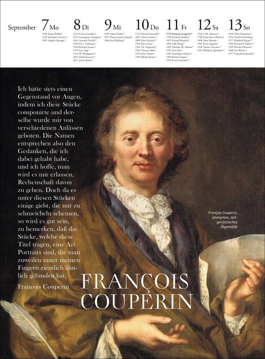 Actual product image Der Musik Kalender Wochenkalender 2026