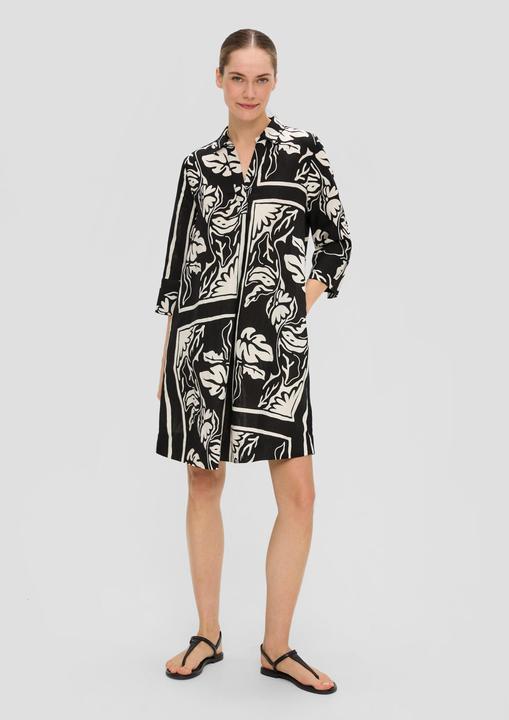 Produktbild S.Oliver Kleid Kurzes Kleid aus Leinenmix mit Eingrifftaschen (36)