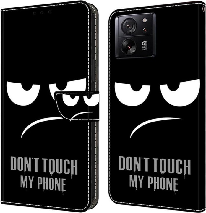Cover-Discount Xiaomi 13T / 13T Pro - Leder Etui Hülle Don't Touch (Xiaomi 13T Pro, Xiaomi 13T)