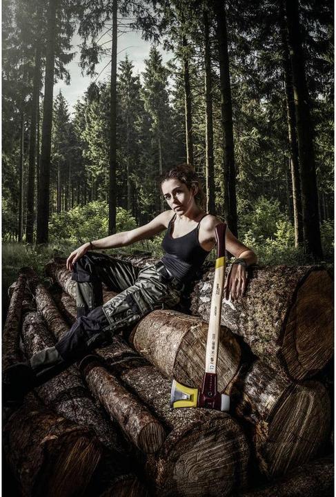 Produktbild Simplex 751 Simplex-Spaltaxt mit Keilstegen mit Stahlgussgehäuse und Hickorystiel, Ø 50 / Stiel 685 mm inkl