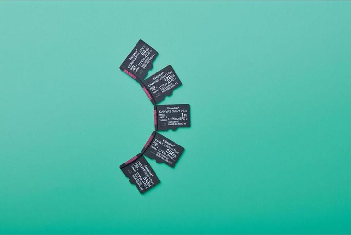 Actual product image Kingston Canvas Select Plus (256 GB, microSDXC, U1, UHS-I)