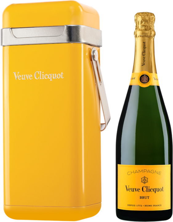 Actual product image Veuve Clicquot Brut Yellow Cooler Giftbox 75cl (1 x 75 cl)