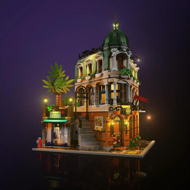 Actual product image Light my bricks LMB 2.0 LED light set for LEGO 10297 Boutique Hotel