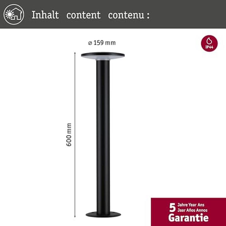 Actual product image Paulmann Bollard light Plate (500 lm, IP44)