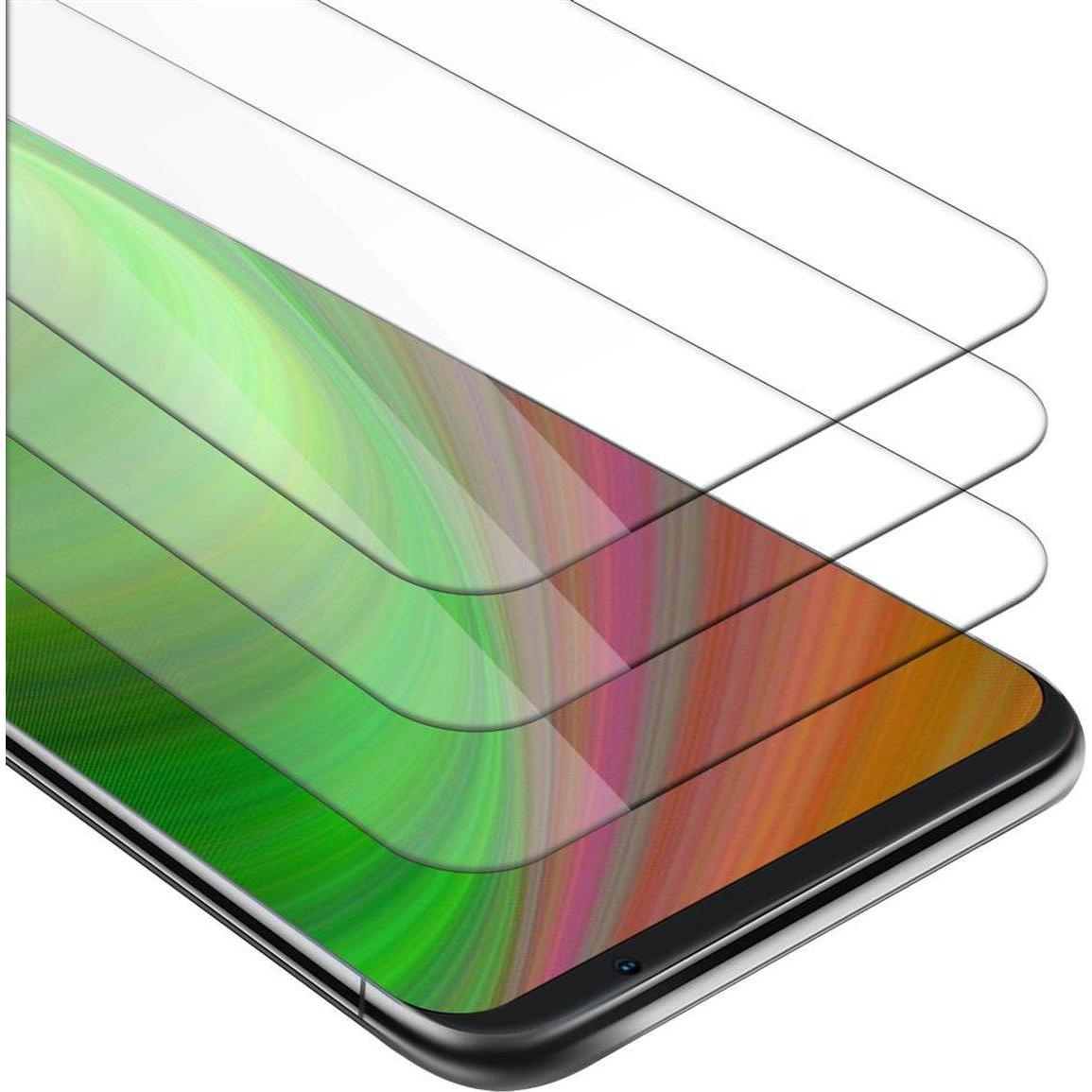 Cadorabo Displayschutzglas (3 Stück, Meizu 16), Smartphone Schutzfolie, Transparent
