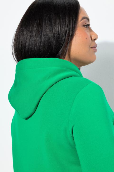 Produktbild Ulla Popken Hoodie, Rippbündchen, Kapuze, Langarm (60)