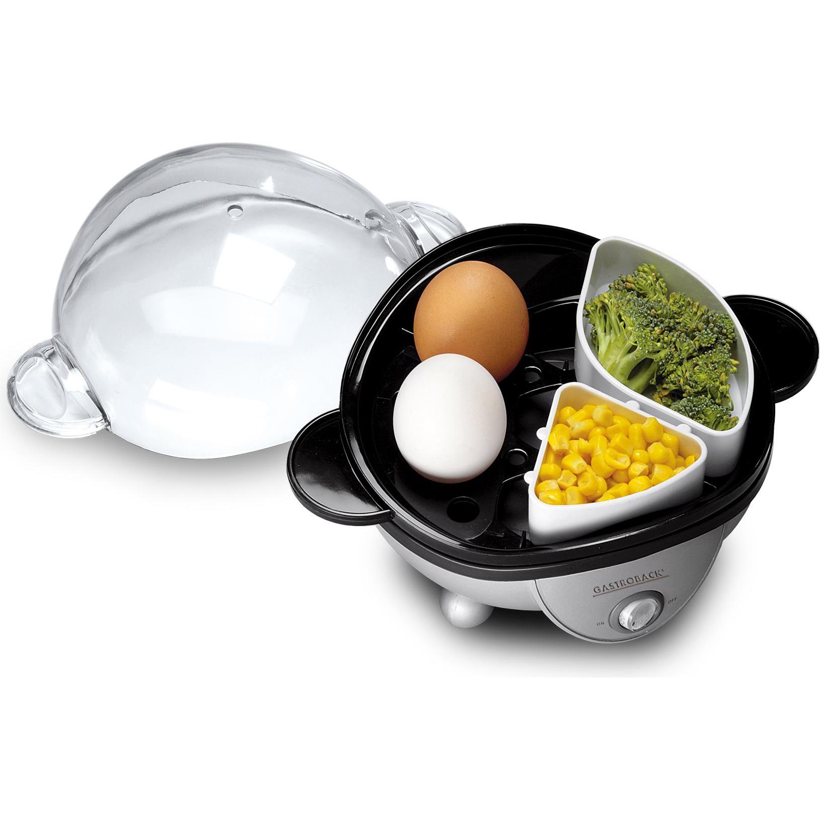 Thumbnail - Gastroback Design 42801, Eierkocher, Schwarz, Silber