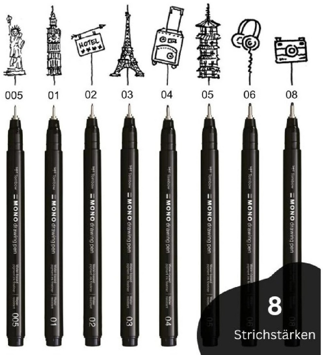 Produktbild Tombow Mono Drawing Pen (Schwarz, 1 x)