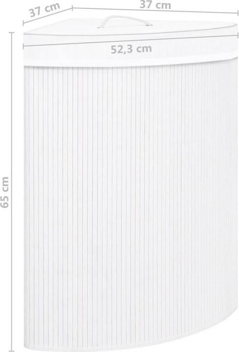 Actual product image vidaXL Eck-Wäschekorb (60 l)