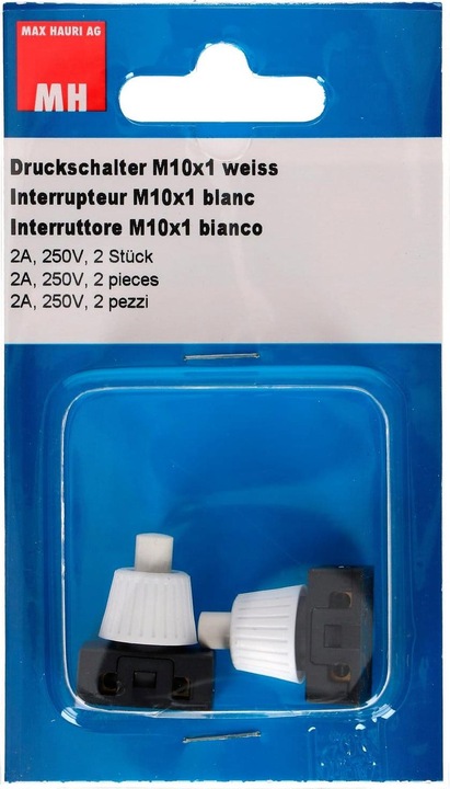 Image du produit Max Hauri Interrupteur M10 1Pôle 2A 2 Pcs.