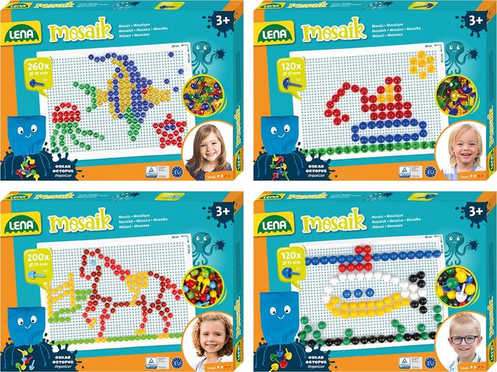 Lena Mosaik Set Sortiment, gross, Faltschachtel