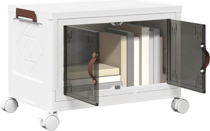 Actual product image vidaXL Storage box with wheels Stackable 28 L (28 l)