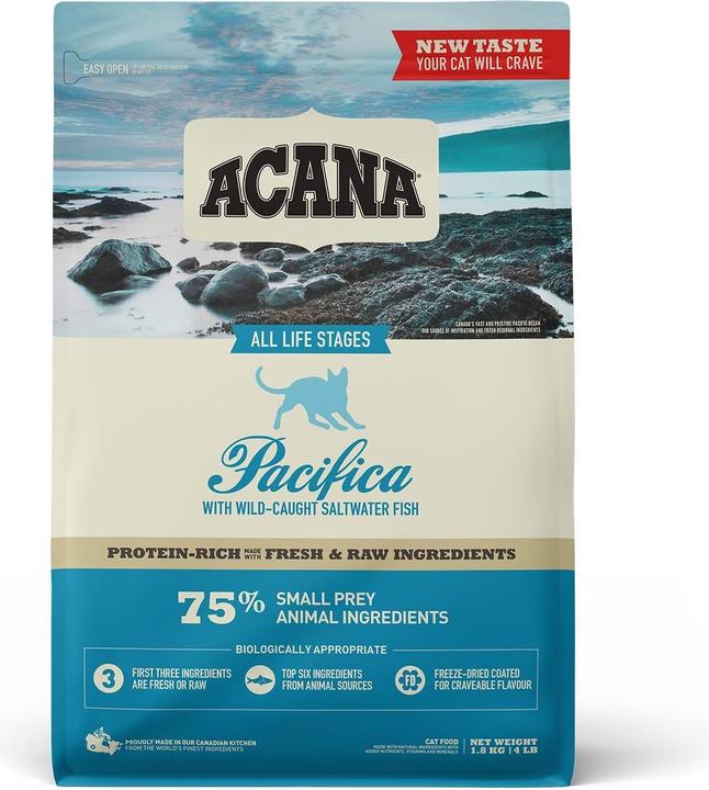 Image du produit Acana Pacifica Cat dry cat food 1.8kg (Adulte, 1 pcs, 1800 g)