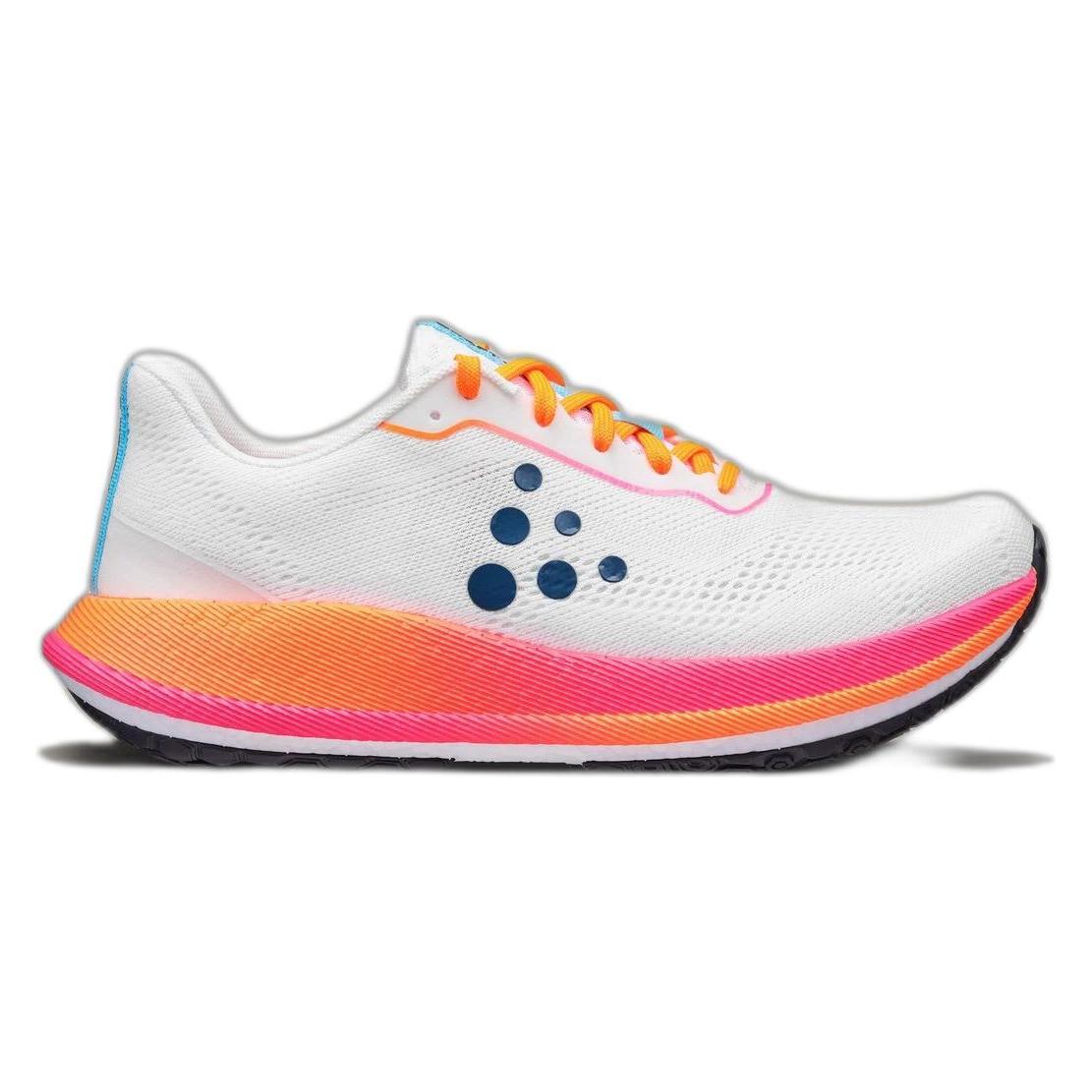 Craft, Damen, Laufschuhe, Pacer 2 W (40), Weiss, Orange, Mehrfarbig