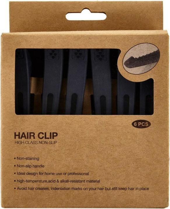 Immagine prodotto Caso Confezione da 6 pinzette antiscivolo grigie (1 pz.)